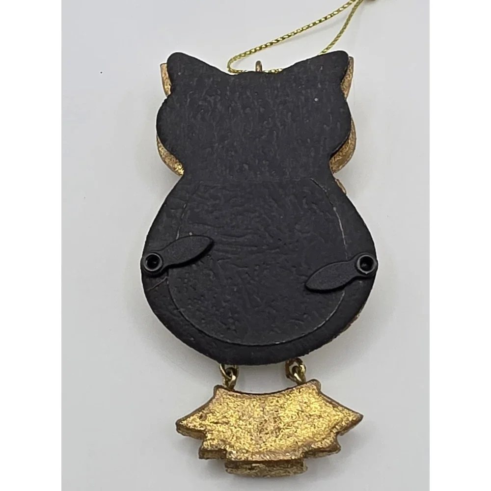 PIER‎ 1 GOLD OWL PICTURE FRAME ORNAMENT